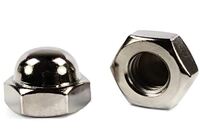 #10-32 ACORN NUT 2 PIECE NICKEL PLATED